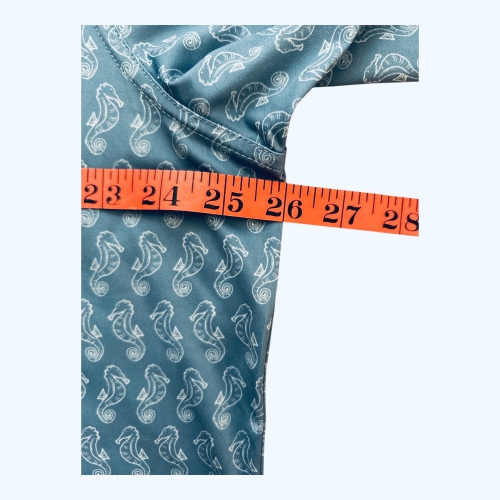 Chubbies Polo Shirt Mens XXL Seahorse Print Golf Performance - Picture 6 of 7